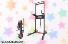 Barra de dominadas ONETWOFIT: el chollazo que transforma tu hogar en un gimnasio con su diseño plegable y stable ¡Entrena hoy mismo sin ocupar espacio!