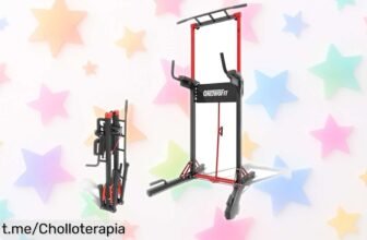 Barra de dominadas ONETWOFIT: el chollazo que transforma tu hogar en un gimnasio con su diseño plegable y stable ¡Entrena hoy mismo sin ocupar espacio!
