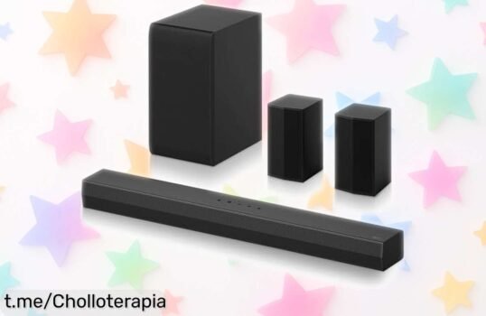 Barra de sonido LG DS40TR a precio loco: potencia envolvente con IA que ajusta el audio para vivir tus pelis como nunca. ¡No te quedes sin ella, es un chollo imborrable!