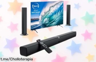 Barra de sonido separable 2 en 1 HoYLluDLL: mejora el audio de tu salón con un super chollo que no podrás dejar pasar, ¡quieres vivir la experiencia sonora ahora!