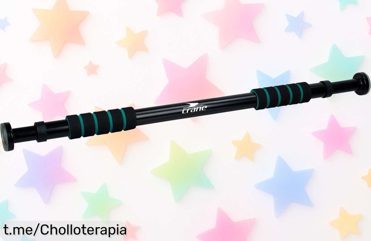 Barra de tracción ajustable 5241 para entrenar en casa: precio loco y fácil de usar, ¡ponte en forma ya sin salir! Aprovecha este super chollo antes que se agote.