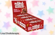 Barritas de fruta y fibra Nkd: ¡un chollazo vegano y sin azúcares que aporta más de 6 g de fibra por barrita! No te quedes sin ellas, prepárate para disfrutar entre horas.
