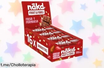 Barritas de fruta y fibra Nkd: ¡un chollazo vegano y sin azúcares que aporta más de 6 g de fibra por barrita! No te quedes sin ellas, prepárate para disfrutar entre horas.