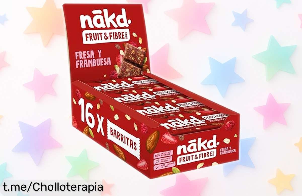 Barritas de fruta y fibra Nkd: ¡un chollazo vegano y sin azúcares que aporta más de 6 g de fibra por barrita! No te quedes sin ellas, prepárate para disfrutar entre horas.