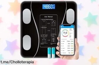 Báscula inteligente de grasa corporal Bluetooth Retoo a precio loco, controla tu salud y consigue datos que te motivarán a transformar tu bienestar ya mismo. ¡No dejes pasar esta oportunidad!