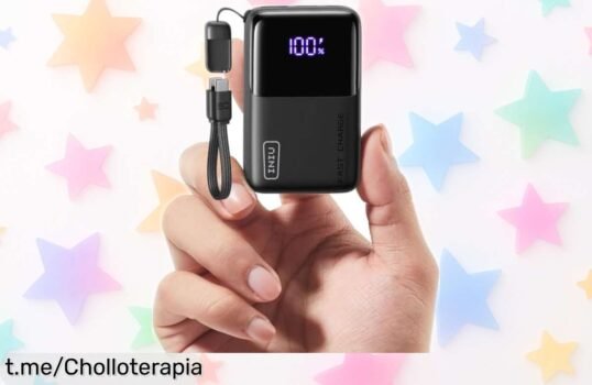 Batería externa INIU Ultra Mini de 10.000 mAh: chollazo con carga rapidísima y cable USBC desmontable, ¡no dejarás que la energía se acabe nunca más!