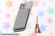 Batería externa MagSafe de 5000 mAh, ultrafina y con cargador inalámbrico: aprovecha este super chollo que te sacará de apuros en un abrir y cerrar de ojos. ¡Consíguela ya!