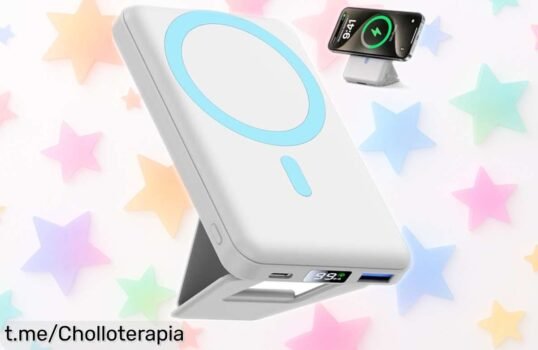 Batería externa magnética YAGOPAL de 10.000 mAh, carga rápida y soporte para vídeos: ¡rebajada a un precio loco que no puedes dejar escapar!
