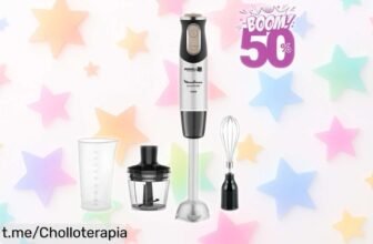 Batidora de mano Moulinex DD655N a un precio de escándalo: prepárate para disfrutar de cremas y batidos en segundos, no te quedes sin la tuya ¡hoy es el día perfecto!