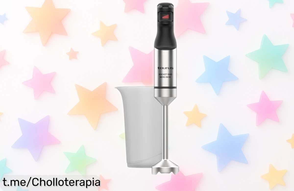 Batidora de mano Taurus Rocket 1500 Nero Inox: ¡potente, fácil de limpiar y a un precio rebajado que no vas a querer dejar escapar!