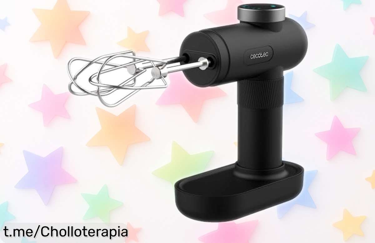 Batidora de varillas portátil Cecotec PowerTwist Battery: ¡el chollazo en la cocina que necesitas! Bájale el precio y disfruta creando sin límites, no te lo pierdas.