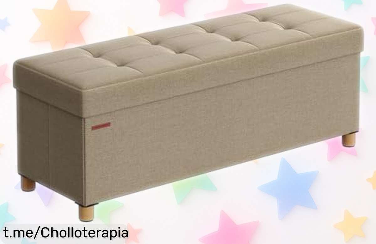 Baúl de almacenaje plegable SONGMICS: ¡aprovéchate del precio loco y dale un giro a tu hogar mientras disfrutas de su comodidad y funcionalidad ya mismo!