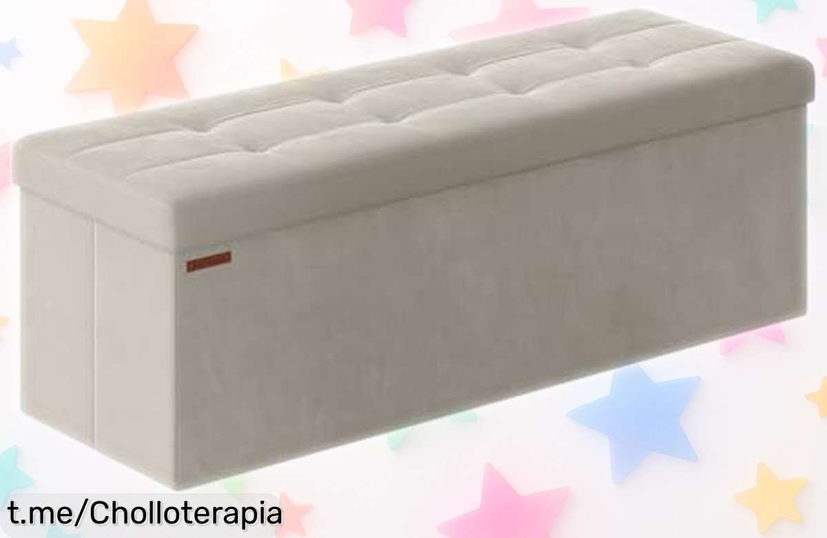 Baúl de almacenaje plegable SONGMICS, el chollo que necesitas para tener todo en orden y disfrutar de un espacio acogedor cada día. ¡No te lo pierdas!