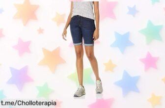 Bermudas vaqueras ajustadas de mujer Amazon Essentials a precio loco y con rebaja increíble: ¡dale un giro a tu armario antes de que se acaben!