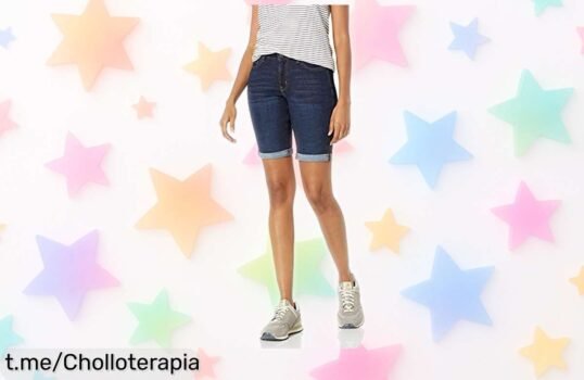 Bermudas vaqueras ajustadas de mujer Amazon Essentials a precio loco y con rebaja increíble: ¡dale un giro a tu armario antes de que se acaben!