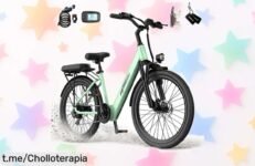 Bici eléctrica urbana Aairsk SU7 con 60 km de autonomía, precio rebajado y confort garantizado para tus días; ¡aplica el cupón y no te quedes sin la tuya!