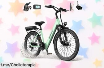 Bici eléctrica urbana Aairsk SU7 con 60 km de autonomía, precio rebajado y confort garantizado para tus días; ¡aplica el cupón y no te quedes sin la tuya!