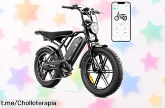 Bicicleta eléctrica TST con motor potente y ruedas gordas: un ofertón para que conquistes arena, nieve y montaña. ¡No dejes pasar este chollo impresionante!