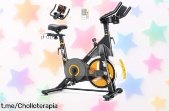 Bicicleta estática Toputure con 32 niveles y app, ¡aplica el cupón y aprovecha este chollazo para entrenar en casa antes de que se agote!