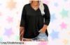 Blusa oversize Fisoew con cuello en V y manga 3/4, un chollazo para disimular vientre y caderas; ¡renueva tu armario sin gastar de más!