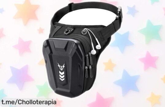 Bolsa de pierna Rolgno para moto: ¡Chollazo resistente al agua y con gran capacidad! Lleva lo esencial en tus rutas y disfruta cada aventura como nunca antes.