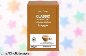 Bolsitas de cappuccino by Amazon: disfruta un café delicioso en 30 segundos, ¡un super chollo que no puedes dejar pasar! Dale sabor a tus momentos con cada taza.