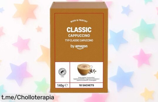 Bolsitas de cappuccino by Amazon: disfruta un café delicioso en 30 segundos, ¡un super chollo que no puedes dejar pasar! Dale sabor a tus momentos con cada taza.