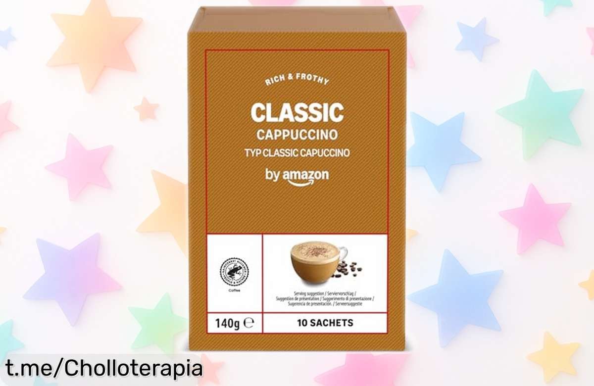 Bolsitas de cappuccino by Amazon: disfruta un café delicioso en 30 segundos, ¡un super chollo que no puedes dejar pasar! Dale sabor a tus momentos con cada taza.