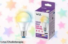 Bombilla inteligente WiZ Smart LED A60, la revolución luminosa que podrás controlar con tu voz y cambiar el ambiente de tu hogar sin moverte del sofá. ¡No te pierdas este super chollo!