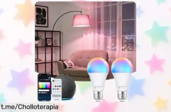 Bombillas inteligentes Aigostar, pack de 2 con control por voz y luz regulable: ¡oferta increíble que no puedes dejar escapar! Da luz a tu hogar y transforma tus momentos.