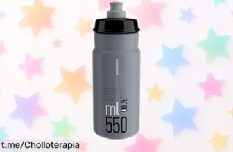 Botella de ciclismo ELITE Jet de 750 ml a precio loco, ligera y resistente para que te hidrates rápido, ¡aprovéchate ya de este chollazo antes que se agoten!