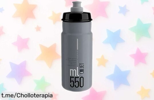 Botella de ciclismo ELITE Jet de 750 ml a precio loco, ligera y resistente para que te hidrates rápido, ¡aprovéchate ya de este chollazo antes que se agoten!