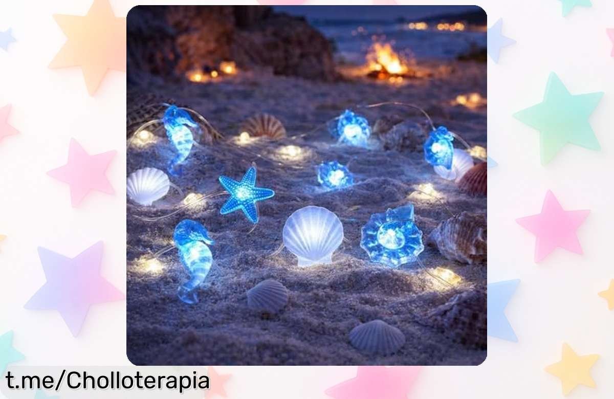 Cadena de luces marinas AebeChun con 20 LED: dale vida a tu hogar y fiesta, ¡ofertón limitado que no te puedes perder!