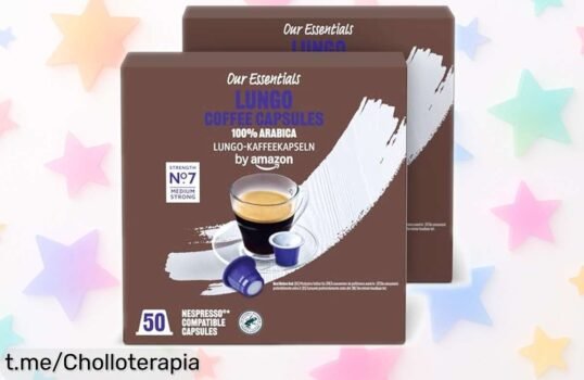 Café en cápsulas Lungo compatibles con Nespresso, 100 unidades de pura Arábica a un precio increíble para que siempre disfrutes del mejor café en casa. ¡No te quedes sin el tuyo!