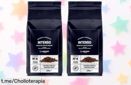 Café molido intenso de Amazon: ¡un super chollo para disfrutar cada mañana con el sabor del chocolate negro y especias! No te quedes sin este café que alegrará tus días.