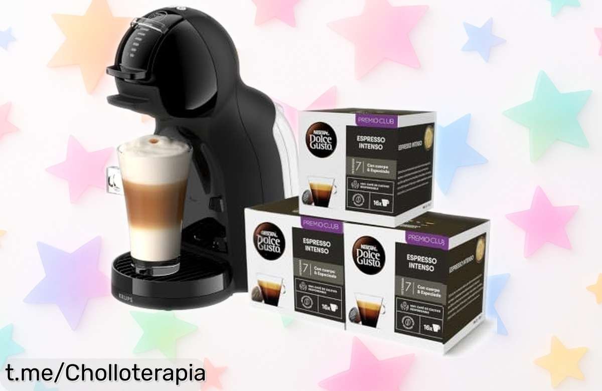 Cafetera KRUPS Dolce Gusto Mini Me: más de 30 bebidas en casa a precio de escándalo que te hará querer disfrutar cada sorbo ahora mismo. ¡No dejes pasar esta oportunidad!