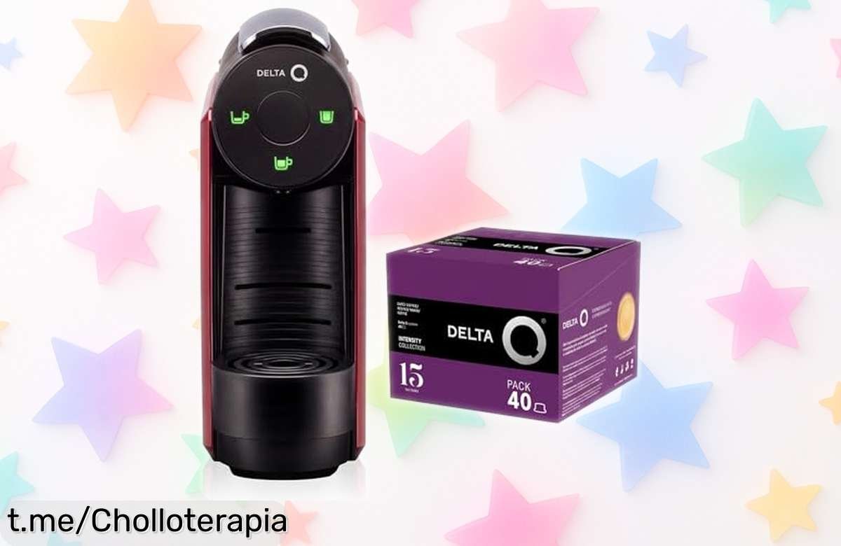 Cafetera de cápsulas Delta Q Mini Qool con 40 cápsulas Mythiq, ¡precio loco y diseño ultracompacto! No te quedes sin tu café perfecto al instante.