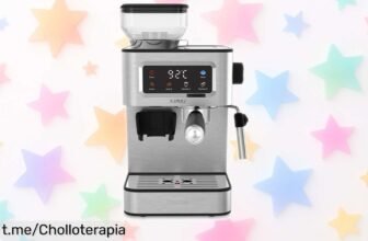 Cafetera espresso PRIXTON Napoli con molinillo integrado y vaporizador a precio loco: ¡Disfruta del café fresco al instante y transforma tu hogar en una cafetería!