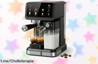 Cafetera espresso automática con pantalla táctil y espumador: chollazo con 6 modos para preparar tu café favorito en casa, ¡aprovecha este precio loco antes de que se acabe!