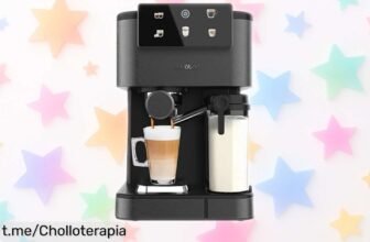 Cafetera express Cecotec Power Espresso ColdBrew Latte Oscuro, un chollazo para disfrutar cafés de barista en casa a un precio impresionante y que te hará sonreír cada mañana.