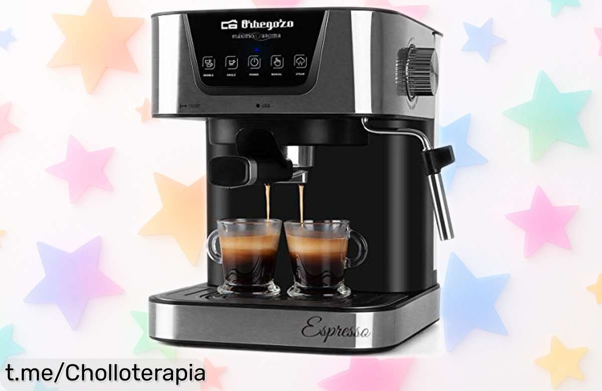Cafetera express Orbegozo EX 6000 con 20 bares: desayuno de café a tu alcance con un precio loco que no puedes dejar escapar, ¡disfruta del placer en cada taza ya!
