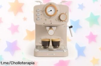Cafetera express semiautomática CREATE THERA RETRO: ¡prepara espressos y capuchinos deliciosos en casa! Aprovecha su precio de escándalo antes de que se acabe.