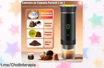 Cafetera portátil 3 en 1 que revive tu café favorido: espresso recién hecho en casa, coche o camping a un precio loco que no puedes dejar escapar. ¡Hazte con ella ya!