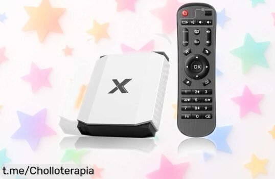 Caja Android TV 12.0 con 4 GB de RAM y 32 GB, ¡increíble super chollo para transformar tu tele en un cine en casa! No te pierdas esta oferta única que todos quieren aprovechar ya.
