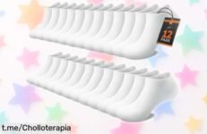 Calcetines tobilleros deportivos FALARY en super chollo: 12 pares transpirables y resistentes que no se deforman, ¡no dejes escapar esta oferta increíble!