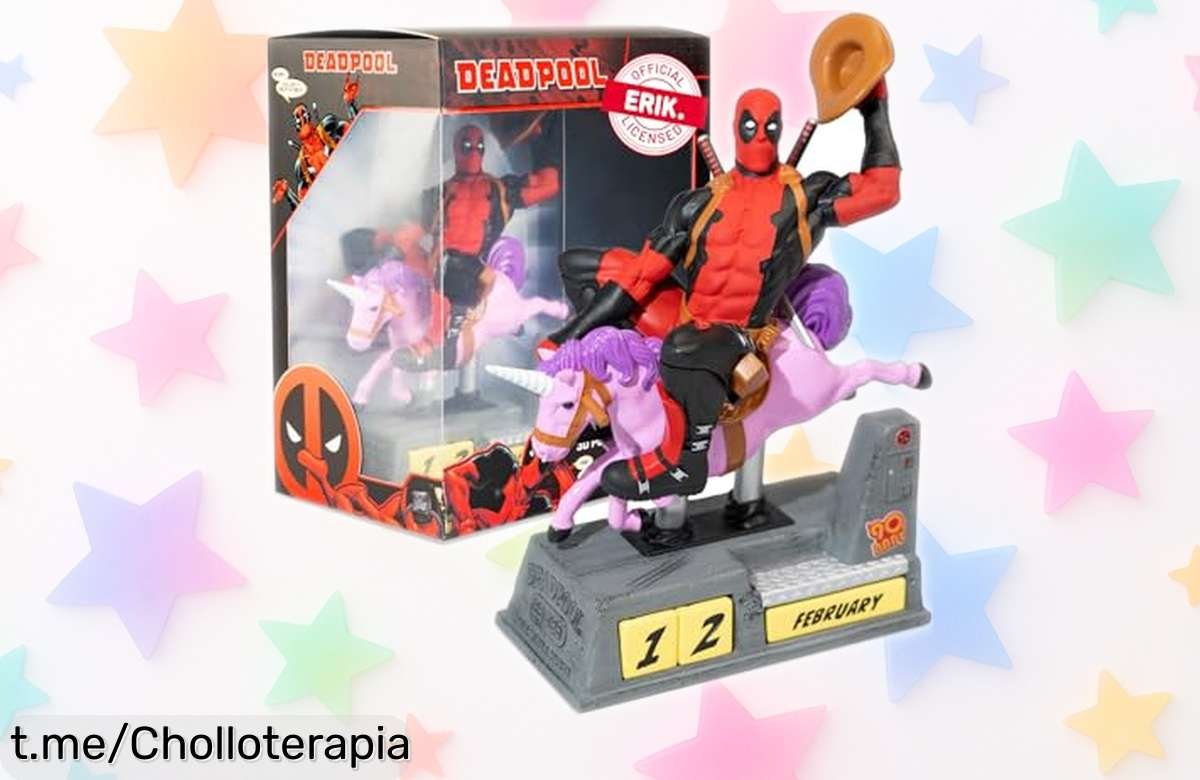 Calendario perpetuo 3D de Deadpool, precio loco para darle un toque friki a tu escritorio y no perderte ninguna fecha especial ¡No te quedes sin el tuyo!