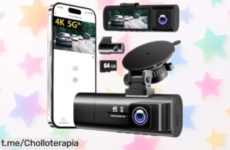 Cámara de coche 3 canales con grabación 4K+1080P, WiFi y visión nocturna a un precio loco: ¡conduce seguro y graba cada aventura! ¡No te quedes sin la tuya!