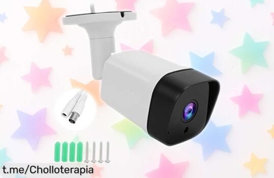Cámara de vigilancia Full HD 1080P CAMARADA, fiable y resistente al agua; ¡aprovecha este chollazo para proteger lo que más quieres antes que se agote!