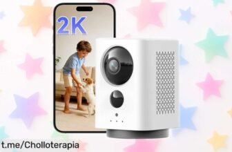 Cámara de vigilancia NUASI 2K con visión nocturna y audio bidireccional: tu aliado para mantener el control en casa a un precio brutal que no puedes dejar escapar.