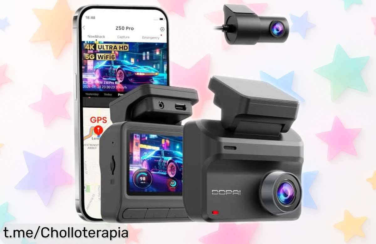 Cámara delantera y trasera DDPAI Z50 Pro con grabación 4K, ¡ahora a precio loco! Controla tu coche y asegura tu tranquilidad por menos. Aprovecha esta oferta irresistible ya mismo.